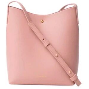 Samara Womens Medium Shoulder Bag Vegan Leather in Peony Adjustable Strap